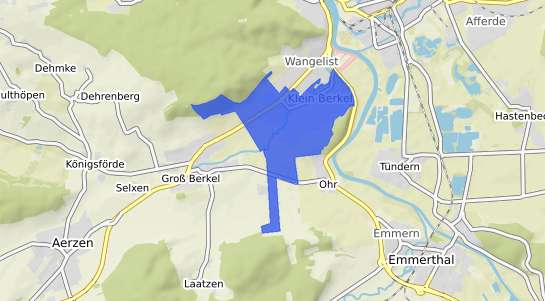 Bodenrichtwertkarte Hameln Klein Berkel